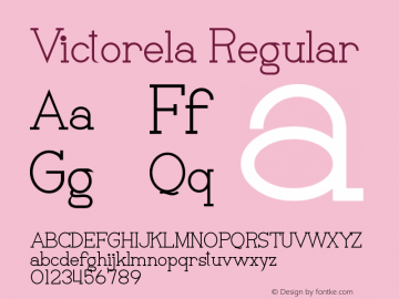 Victorela Version 1.004;Fontself Maker 3.5.4图片样张