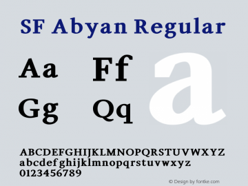 SF Abyan Version 1.00;November 23, 2019 | wf-rip DC20191210图片样张