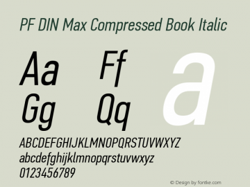 PF DIN Max Comp Book Ita Version 5.015 | web-ttf图片样张