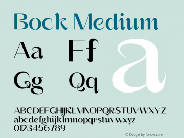 Bock Medium Version 1.000图片样张