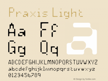 Praxis Light Version 001.000图片样张