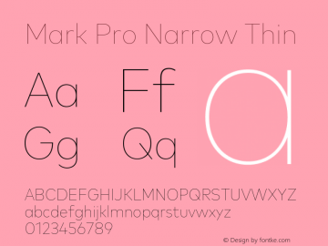 Mark Pro Narrow Thin Version 7.60图片样张