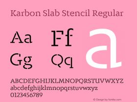 Karbon Slab Stencil Regular Version 1.001图片样张