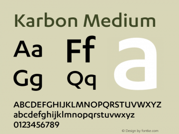 Karbon Medium Version 1.005图片样张