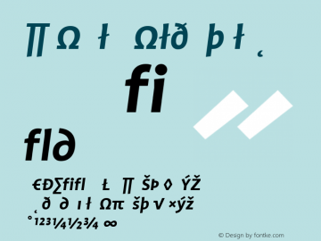 Profile Bold Italic Version 001.000图片样张