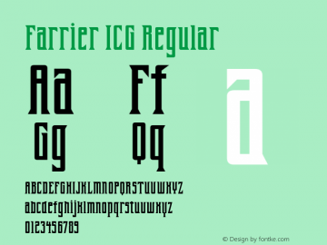 Farrier ICG Altsys Fontographer 4.1 01/02/96图片样张