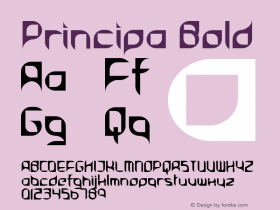 Principa Bold Version 001.000图片样张