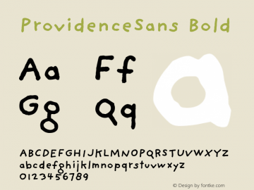 ProvidenceSans Bold Version 001.000图片样张