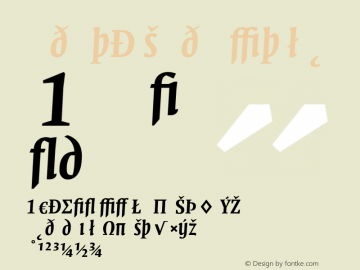 QuadraatDis Medium Italic 001.000 Font Sample