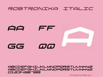Robtronika Italic 1.00图片样张