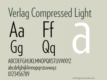 VerlagCompressed-Light Version 1.210图片样张
