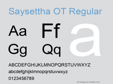 Saysettha OT Version 2.00图片样张