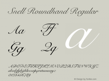 Snell Roundhand 1.1.1图片样张