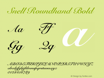 Snell Roundhand Bold 1.1.1图片样张
