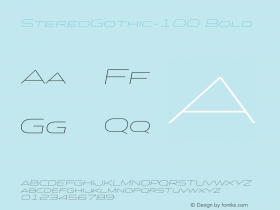 StereoGothic-100Italic Version 1.200;com.myfonts.easy.flat-it.stereo-gothic.100-italic.wfkit2.version.3NyB图片样张
