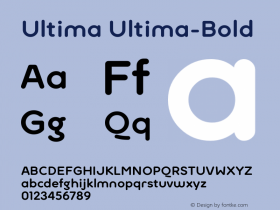 Ultima-Bold Version 1.000;com.myfonts.easy.tipografiaramis.ultima.bold.wfkit2.version.3uFk图片样张