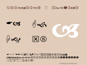 Wingdings 图案2 Version 1.55图片样张