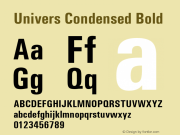 peave Lily Slime Univers Condensed Font Family|Univers Condensed-Sans-serif  Typeface-Fontke.com