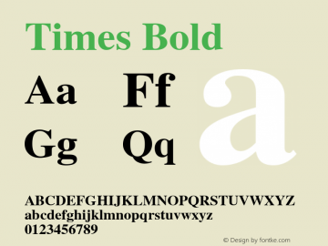 Times Bold Altsys Fontographer 4.0.3 07-05-2003图片样张