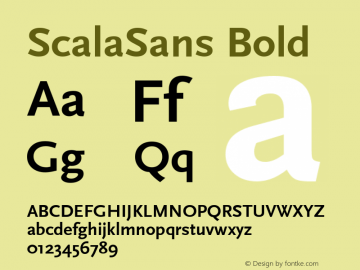 ScalaSans Bold Macromedia Fontographer 4.1 5.12.1999图片样张