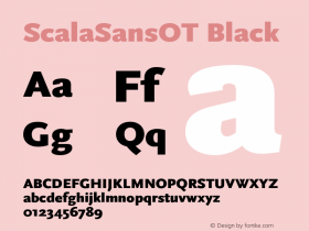 ScalaSansOT-Black Version 7.504; 2005图片样张