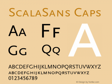 ScalaSans Caps Macromedia Fontographer 4.1 5.12.1999图片样张