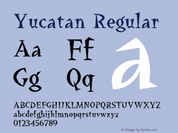 Yucatan Regular Altsys Metamorphosis:12/22/95图片样张