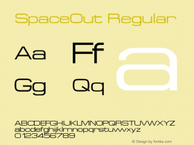 SpaceOut Altsys Fontographer 4.1 6/28/95图片样张