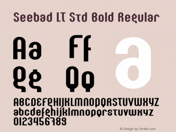 Seebad LT Std Bold Regular Version 1.000;PS 001.000;Core 1.0.38 Font Sample