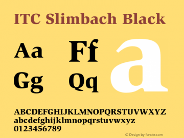 Slimbach-Black OTF 1.0;PS 001.000;Core 1.0.22图片样张