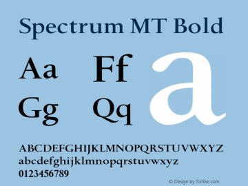 SpectrumMT-SemiBold OTF 1.0;PS 001.000;Core 1.0.22图片样张