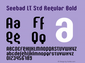 Seebad LT Std Regular Bold Version 2.00;2006 Font Sample