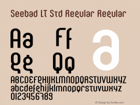 Seebad LT Std Regular Regular Version 1.000;PS 001.000;Core 1.0.38 Font Sample