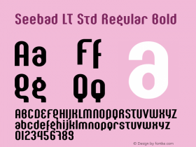 Seebad LT Std Regular Bold Version 1.000;PS 001.000;Core 1.0.38 Font Sample
