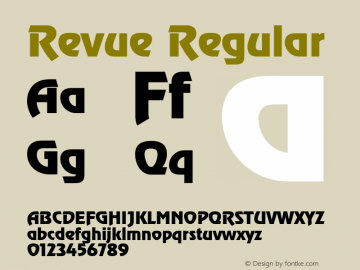 Revue OTF 1.0;PS 001.002;Core 1.0.22图片样张