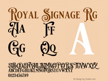 Royal Signage Rg Version 1.500图片样张