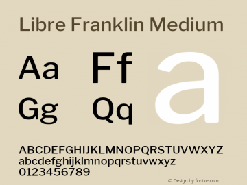 Libre Franklin Medium Version 1.501图片样张