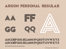 Argon PERSONAL Regular Version 1.002;PS 001.002;hotconv 1.0.70;makeotf.lib2.5.58329图片样张