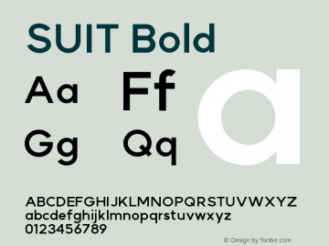 SUIT Bold Version 1.005图片样张