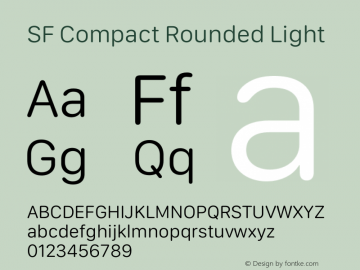 SF Compact Rounded Light Version 17.1d1e1图片样张