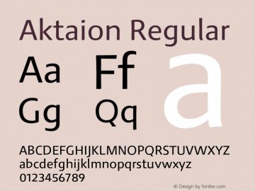 Aktaion Regular Version 1.000图片样张