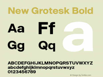 New Grotesk Bold 1.01A图片样张