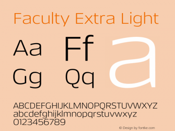 Faculty Extra Light Version 5.000;FEAKit 1.0图片样张