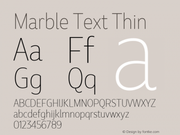 Marble Text Thin Version 1.001图片样张