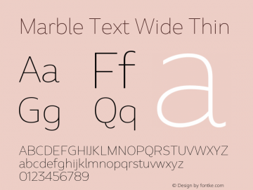 Marble Text Wide Thin Version 1.001图片样张