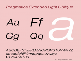 Pragmatica Extended Light Obl Version 2.000图片样张