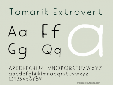 Tomarik Extrovert Version 1.000;PS 001.000;hotconv 1.0.88;makeotf.lib2.5.64775图片样张