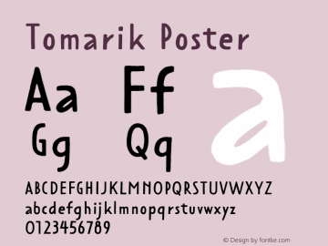 Tomarik Poster Version 1.000;PS 001.000;hotconv 1.0.88;makeotf.lib2.5.64775图片样张