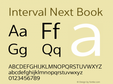 IntervalNextBook Version 001.000图片样张