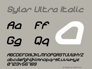 Sylar-UltraItalic 001.000图片样张